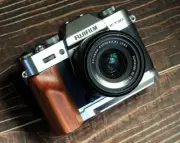 Ebony Walnut Wooden Handle Grip f Fujifilm X-T30II Ultra Light Weight Alloy Base