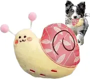 Plush Toys for Dogs | Calming Toys for Aggressive Chewers | Cute Pet Teeth Grinding Supplies, Snail Shape Puppy Chewing Tool for Outdoor Home
