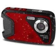 Minolta MN30WP 21 MP / 1080P HD Waterproof Digital Camera Red