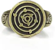 [Generic] Nostalgic Anime Ring Animation Swirl Accents Bronze Alloy Jewellery Band for Fans