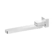 Amelie Wall Swivel Basin/Bath Spout Square 240mm Chrome BDO206CH