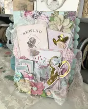 ** Handmade “Sewing” Scrapbook / Junk Journal. Pretty!