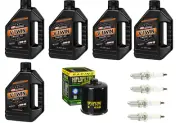 Oil Change Kit Yamaha Roadstar Tune Up 10W40 5 Quarts Oil Filter Spark Plug