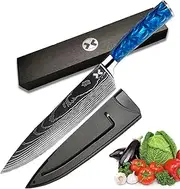 SMART PEPPER Chef Knife Kitchen Knife 8 Inch Chef's Knife High Carbon Stainless Steel Knife with Risan Handle, Ultra Sharp, Best Choice for Home Kitchen & Restaurant