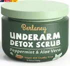 Detox Scrub 8.8 Oz with Peppermint, Aloe Vera and Walnut Shell Powder, Underarm