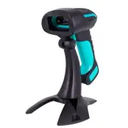 2D 1D QR Industrial Barcode Scanner with Stand, Bluetooth 2.4GHz Wireless 2 i...