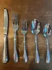 10 Lenox Chandelle Frosted Stainless 5 Piece Place Setting: Style # 9840092