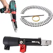 Portable Nailer Tool | Multipurpose Ergonomic Chain Nailer,Auto Feed Nailing Tool, Lightweight Woodworking Supplies for Ceiling Construction