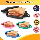Microwave Toastie Maker Sandwich Toaster Black Toasted Sandwich Maker Green Pink
