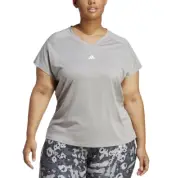 Adidas Train Essentials Short-Sleeve Tee Medium Grey Heather Plus Size 4X
