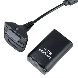 XBOX360 手把 同步充電套件 無線手柄電池 手把 搖桿 充電線 USB線 xbox360 4800mAh 電池