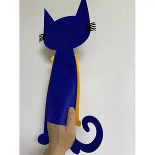 皮特猫套手手偶繪本道具教學教具扣子背膠pete the cat and his four groovy buttons