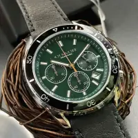在飛比找momo購物網優惠-【COACH】COACH手錶型號CH00123(墨綠色錶面銀