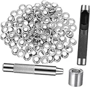jojofuny 1 Set Metal Air Eye Buckle Curtains Installation Clothe Grommet Puncher Heavy Eyelets for Fabric Eyelet Setter Kit Tarpaulin Canvas Tool Kit Bag Fasten Repair Attachment Fix Copper
