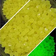 1200 Pcs Glow in The Dark Rocks,Glowing Pebbles Stones Luminous Rocks for Indoor Outdoor, Stepping Stone, Pebbles for Plants/Yard/Backyard/Fish Tank/Pool Stuff (Color : Yellow)