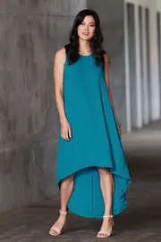 The Flowy High Low Hem Dress--BKBD-80-1