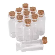 96pcs 15ml Glass Jars with Cork Stopper Decorative Bottles for Wedding Gift