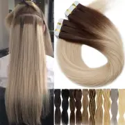 CLEARANCE Tape in Russian Remy Human Hair Extension Skin Weft Blonde Ombre THICK