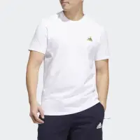 在飛比找momo購物網優惠-【adidas 愛迪達】運動服 短袖上衣 男上衣 短T 白 