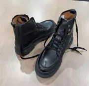 $575 Mens Allen Edmonds "Sawyer" Waterproof Leather Boots Black US 9.5