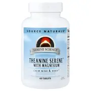 Source Naturals, Serene Science®, Theanine Serene® with Magnesium, 60 Tablets