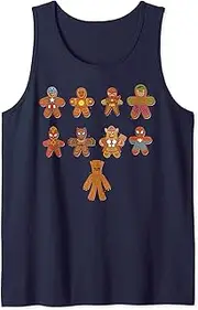 [Marvel] Avengers Gingerbread Cookie Line Up Tank Top