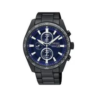 SEIKO 精工 藍x黑 Criteria勁速交鋒計時腕錶 V176-0AV0SD SSC655P1 男錶-SK027