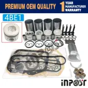 For Isuzu 4BE1 Engine Rebuild Kit NKR NPR ELF35 Turck Hitachi Sumitomo Excavator
