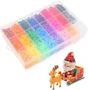 KOMBIUDA Educational Puzzle Bean Set Mm Boys and Girls Jigsaw Toy Safe Material Set Fuse Beads Tray DIY Beads Handmade Puzzle Kit