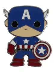 Funko Pop Captain America Mystery Enamel Pin Blind Box Marvel Comics