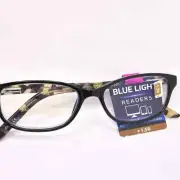 SAV Blue Light Reader Glasses +1.5 Strength Case Reading Glasses
