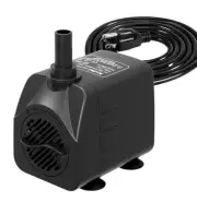 200GPH Submersible Water Pump (760L/H, 15W) with Adjustable Intake for Fish Tank