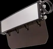 Axia MOD12VMT-BK 12" Pano Rearview Mirror Black W/Tinted Sun Visor