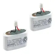 2pcs - 3.6V 50mAH NiCad Rechargeable Battery 2 slot female conn 1.2" x 0.625" H