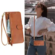 Gangxun Case for Samsung Galaxy A32 5G Zipper Handbag Wallet Leather Cover with Crossbody Detachable Lanyard Strap Compatible with Samsung Galaxy A...