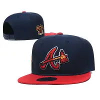 在飛比找蝦皮購物優惠-MMAF MLB帽亞特蘭大勇士隊高品質的帽子男子復古回彈hi