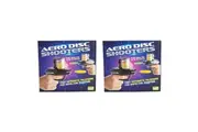 2PK Mdi Aero Disc Shooters Foam Flying Disc Launcher Gun/Blaster Novelty Toy 8y+