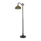 EMPRESS Dragonfly Tiffany-style Dark Bronze 1 Light Reading Floor Lamp 11 " Wide