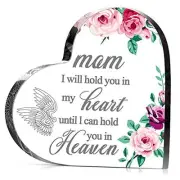 Sympathy Gift Mother Memorial Gift Crystal Decor Sympathy 4 x 4 x 0.4 Inches
