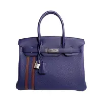 在飛比找Yahoo奇摩購物中心優惠-HERMES BIRKIN 30CM/TOGO 中隊長銀釦/