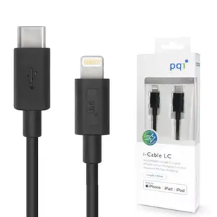 【PQI】iPhone快充線 MFI認證 USB-C to Lightning充電線 pd充電線 傳輸線 蘋果快充線