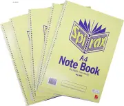 SPIRAX Notebook Side Opening 120 Page A4 Pack of 5, No. 595 NEW!
