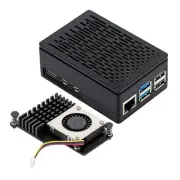 Case for Raspberry Pi 5 Pi 5 ABS Case with Pi 5 Active Cooler Black
