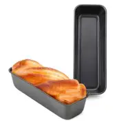 Long Loaf Bread Pan, 12x4 Inch 2 Set Rectangle Loaf Pan, Nonstick Bread Pans ...