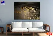 Brown & Gold Marble Abstract Wall Canvas Home Decor Australian Made Quality