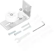 Barn Door Floor Guide Stainless Steel Sliding Door Roller Guide Kit Hardware Accessory Silver Stabilize Prevent Swinging for Barn Doors 12x6.5x5cm
