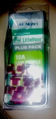 Littlefuse Plus Pack 10a Low Profile Mini Fusee 25 Fuse Pack New Free Shipping