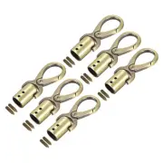 0.47" Cord End Cap Terminator Cord Finding for Tassel Jewelry Making 6Pcs Bronze