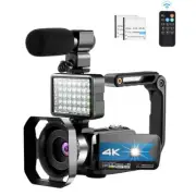 Camcorder Video Camera VLOG Microphone Remote WiFi YouTube Camera IR Night Vis