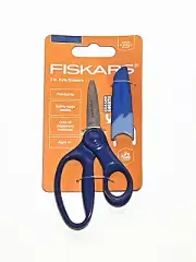Fiskars Softgrip 5" Big Kids Scissors Blue New School Supplies Pointed Tip